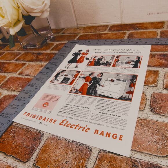 1940 Retro Kitchen Cooking Print Ad for Vtg Frigidaire Electric Range 9.5x12.75 - Picture 7 of 13